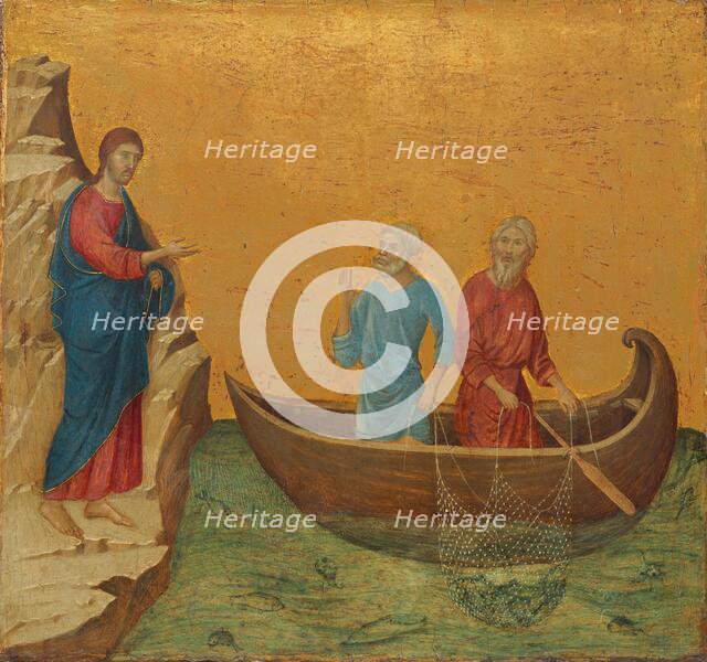 The Calling of the Apostles Peter and Andrew, 1308-1311. Creator: Duccio di Buoninsegna.