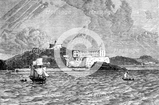 The Gold Coast and Ashantee War: the castle of Elmina, 1873. Creator: Unknown.