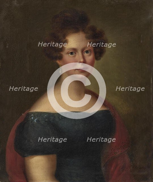 Portrait of Princess Louise of Württemberg, Countess of Hohenlohe-Öhringen (1789-1851). Creator: Rothe, Carl (1810-1865).