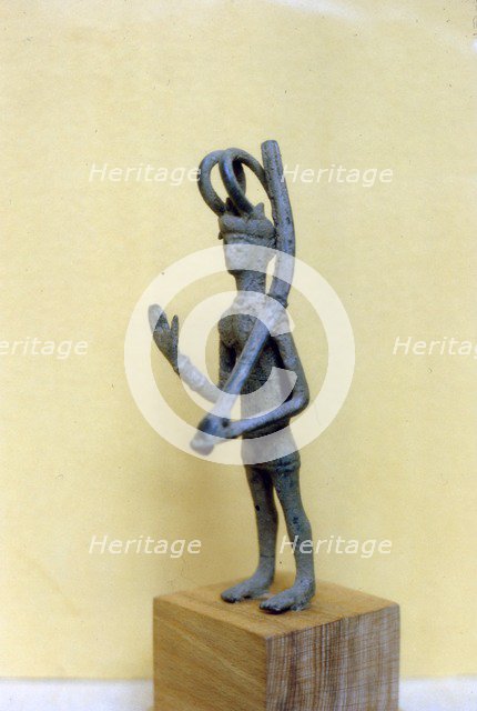 Archaic Greek warrior in Bronze, Syracuse, Sicily.  Artist: Unknown.