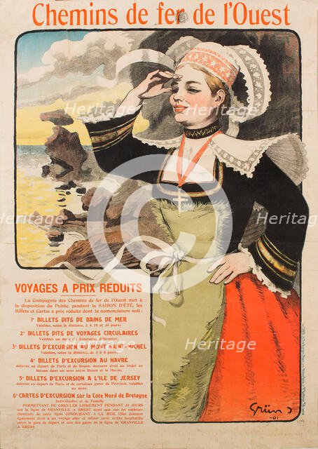 Chemins de fer de l'Ouest, 1901. Creator: Grün, Jules-Alexandre (1868-1938).