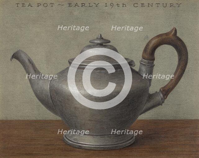 Teapot, 1935/1942. Creator: Unknown.