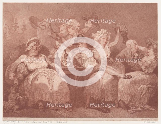 A Sketch from Nature, January 24, 1784. Creator: William Paulet Carey.