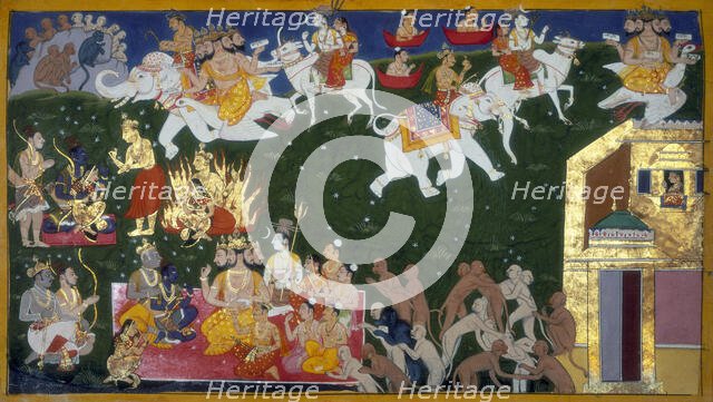 Agni Pariksha, 1652. Creator: Sahib Din.