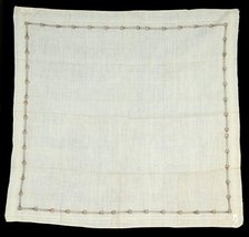 Handkerchief, American, 1860-70. Creator: Unknown.