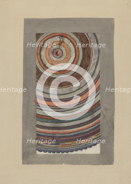 Shaker Circular Rug, 1935/1942. Creator: Elizabeth Moutal.
