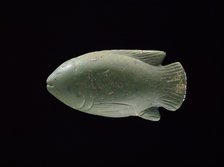 Cosmetic scoop in the shape of a moulded glass fish, XVIIIth Dynasty, c1540-1292BC. Artist: Unknown.