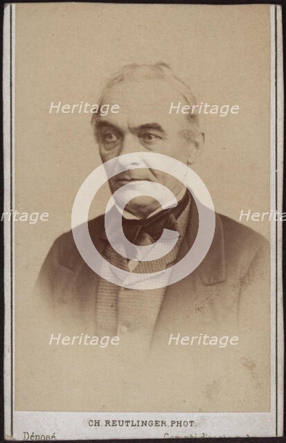 Portrait of the writer Prosper Mérimée (1803-1870). Creator: Photo studio Reutlinger, Paris  .