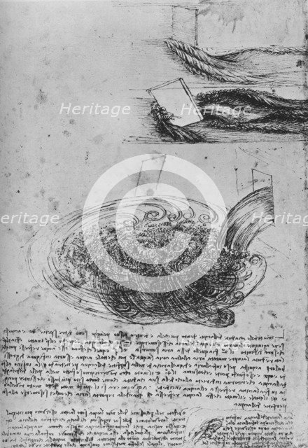 'Studies of Water Formations', c1480 (1945). Artist: Leonardo da Vinci.
