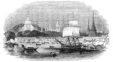 Rangoon, the principal port of the Birman Empire, 1845. Creator: Unknown.