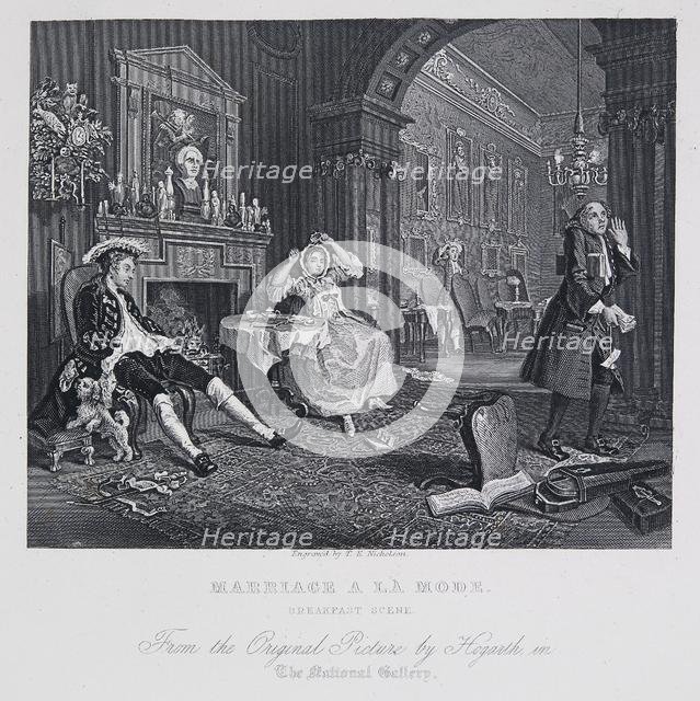 Marriage a la Mode: Breakfast Scene, 1743-1745. Creator: William Hogarth.