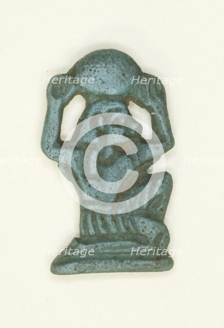 Amulet of the God Shu, Egypt, New Kingdom-Third Intermediate Period, Dynasties 19-25 (abt 1186-... Creator: Unknown.