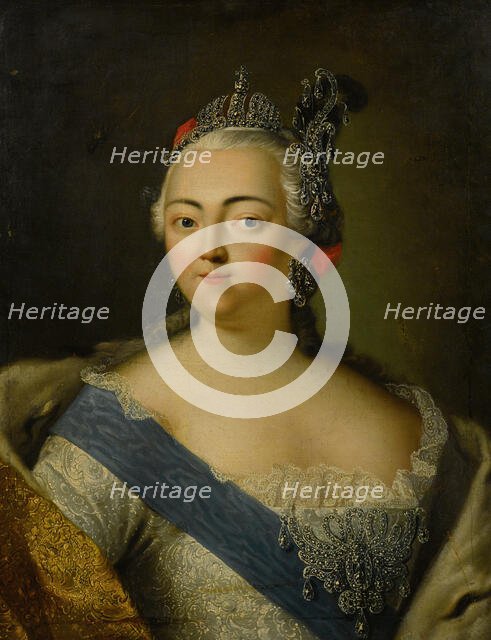 Portrait of Empress Elizabeth of Russia (1709-1762). Creator: Anonymous.