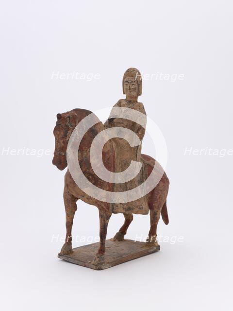 Horse and rider, 386-535. Creator: Unknown.