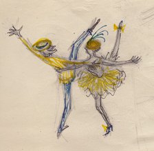 Couple dancing, c1950. Creator: Shirley Markham.