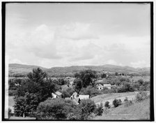 West from the depot, East Clarendon, Green Mountains, between 1900 and 1906. Creator: Unknown.