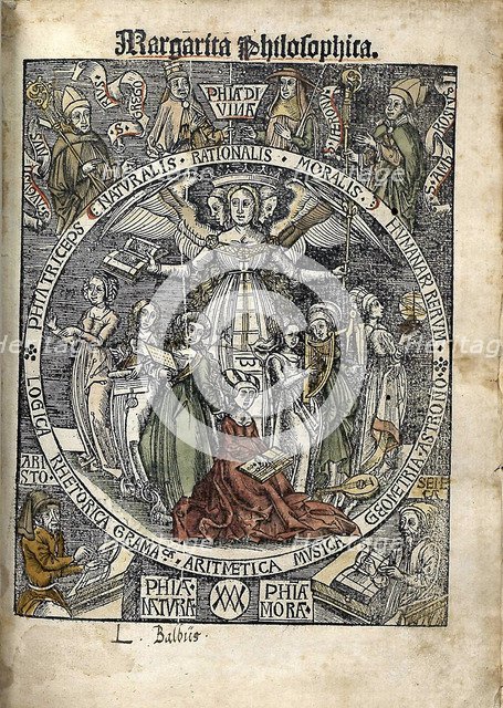 Margarita Philosophica. Title page, 1504. Artist: Reisch, Gregor (1467-1525)
