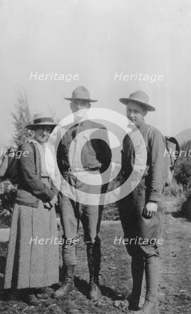 Two men with women, between c1900 and 1916. Creator: Unknown.
