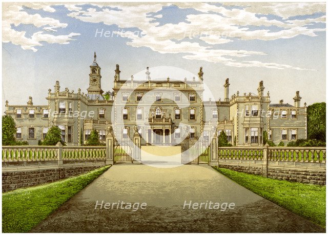 Bulwell Hall, Nottinghamshire, home of the Cooper family, c1880. Artist: Unknown