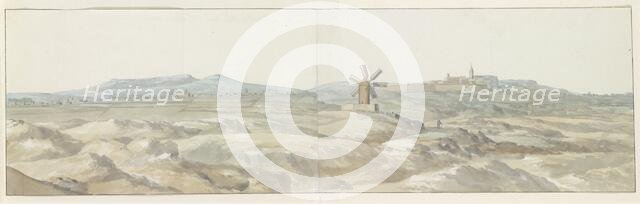 View of the town of Ghozo on the island of Gozo, 1778.  Creator: Louis Ducros.