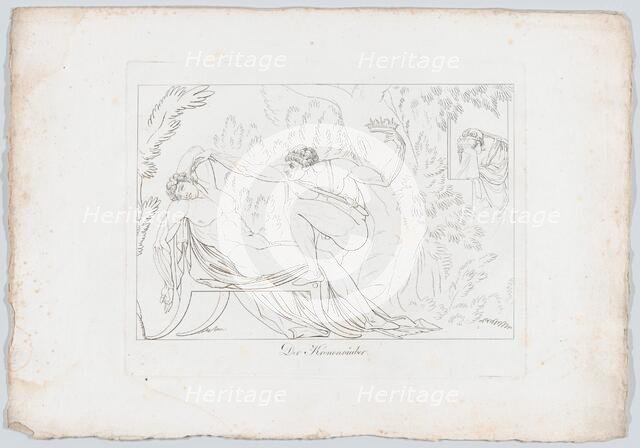 Der Kronenräuber (Claudio Murders His Brother, King Hamlet, By Pouring Poison into His Ear..., 1806. Creator: Johann Heinrich Lips.