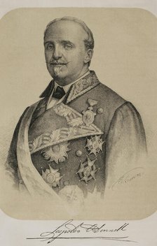 Leopoldo O'Donnell (1809-1867), Spanish military and politician, 1869. Creator: Jose Cuevas.