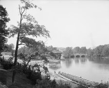 Lake in Delaware Park, Buffalo, N.Y., c1908. Creator: Unknown.