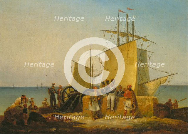 The French Mission to the Morea (Peloponnese), 1828. Artist: Finert (Finart), Noël Dieudonné (1797-1852)