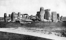 Stonehenge after restoration, c1920. Artist: Unknown