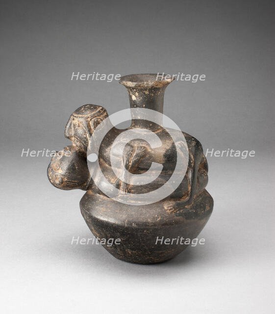 Bottle in the Form of an Amorous Couple, A.D. 1200/1450. Creator: Unknown.