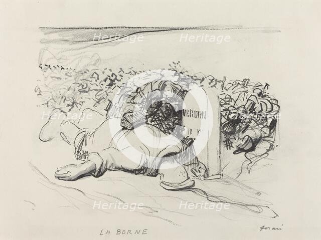 La Borne, Verdun, c. 1916. Creator: Jean Louis Forain.