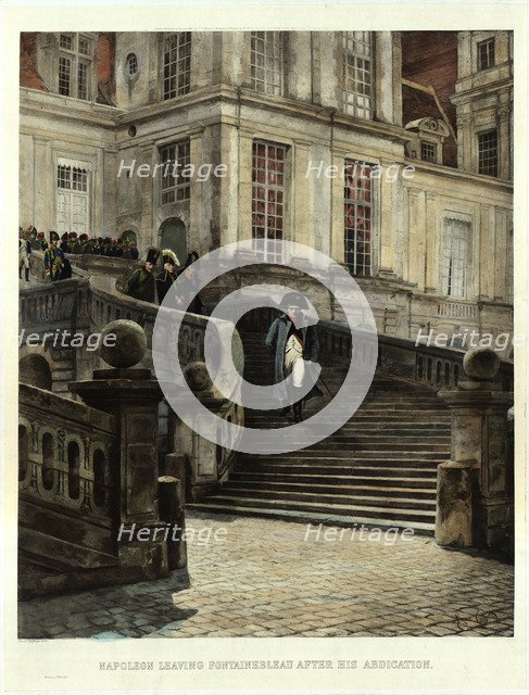 Napoleon Leaving Fontainebleau.