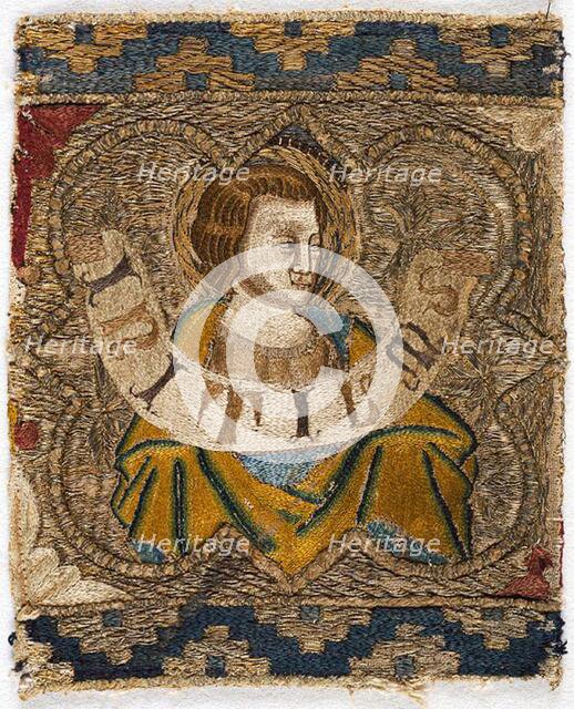 Fragment from an Orphrey, Florence, 1360s. Creator: Unknown.
