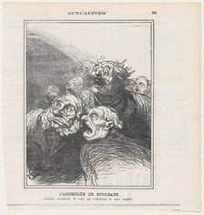 L'Assemblée de Bordeaux, 1871. Creator: Honore Daumier.