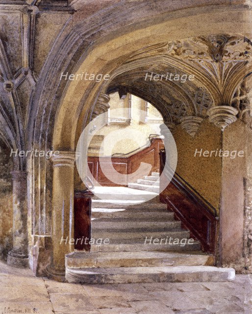 Lincoln's Inn Chapel, London, 1881. Artist: John Crowther
