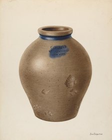 Vase, c. 1940. Creator: John Tarantino.