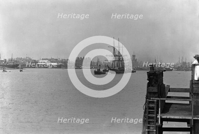 Terra Nova leaving Cardiff, 15 June, 1910. Creator: Unknown.