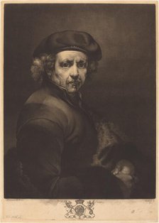 Rembrandt, Self-Portrait, 1767. Creator: Richard Earlom.