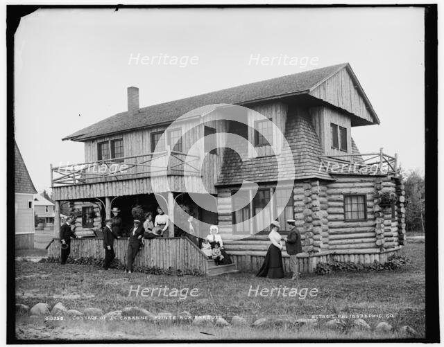 Cottage of J.C. Cabanne, Pointe aux Barques, between 1890 and 1901. Creator: Unknown.