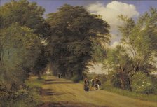 A Country Road near Vognserup Manor, Zealand, 1849. Creator: Peter Christian Thamsen Skovgaard.