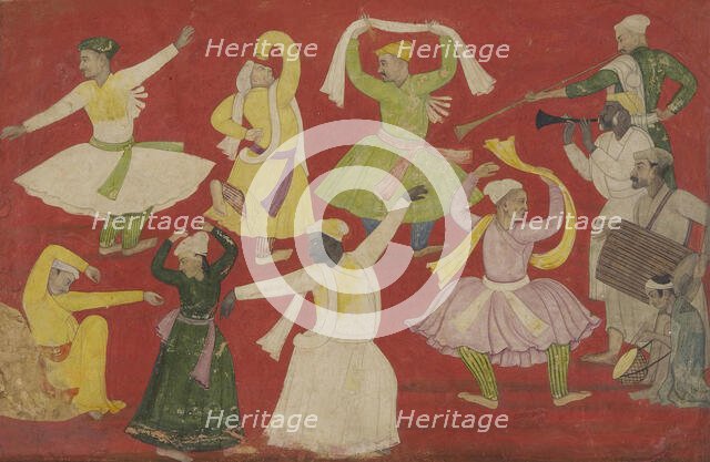 Dancing Villagers, c1730. Creator: Pandit Seu.