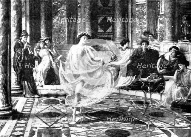 Pictures from the Royal Academy: The Ionian Dance - E. J. Poynter, R.A., 1895. Creator: George Meisenbach.