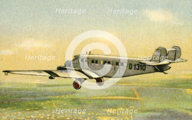 Junkers G 31b plane, 1920s, (1932). Creator: Unknown.