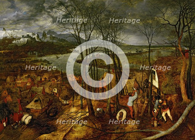 The Gloomy Day (Early Spring), 1565. Artist: Bruegel (Brueghel), Pieter, the Elder (ca 1525-1569)