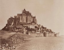 Mont Saint-Michel, between 1867 and 1870. Creator: Adolphe Braun.