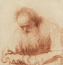 Sitting old man,  c.1630. Creator: Rembrandt Harmensz van Rijn.