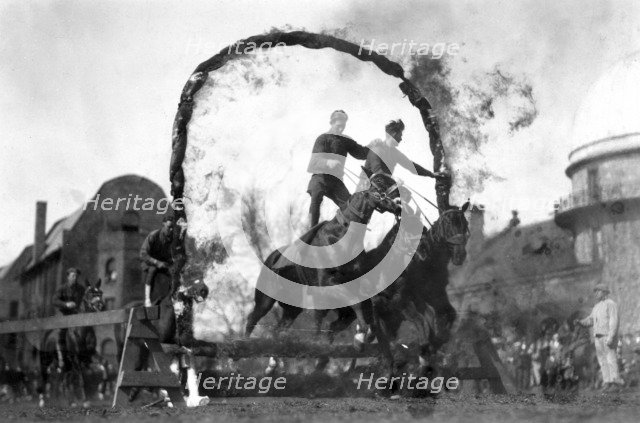 Equestrian event at Fort Sheridan, Illinois, USA, 1920. Artist: Unknown