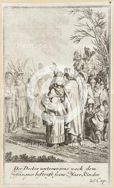 Plate 7 for Oliver Goldsmith's 'The Vicar of Wakefield', 1776. Creator: Daniel Berger.