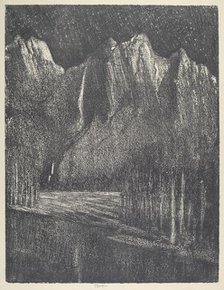 Night in the Yosemite, 1912. Creator: Joseph Pennell.