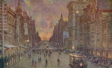 'A Street in Melbourne', 1924. Artist: Unknown.